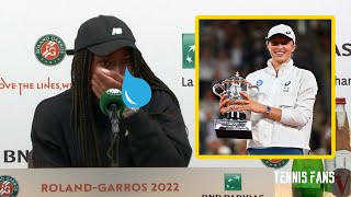 Coco Gauff in Tears "Swiatek was too good" - Roland Garros 2022 (HD)