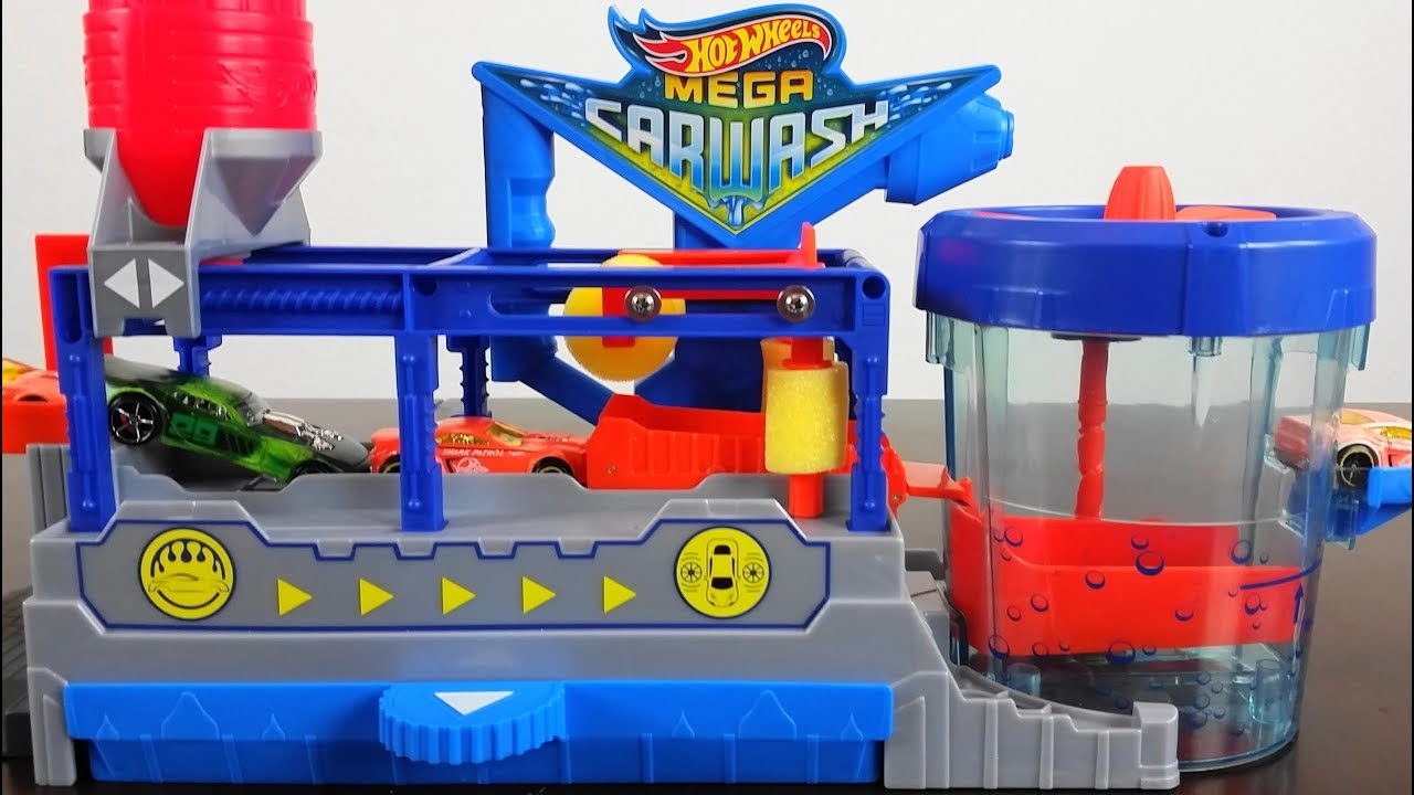 Toy Car New Toy Mega Car Wash Hot Wheels Mattel Toy 