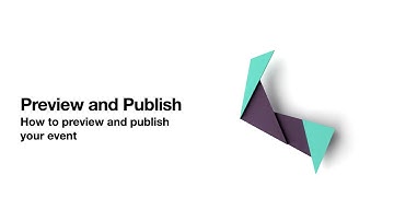 Eventee - Preview and Publish