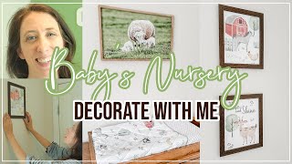 Nursery Decorate With Me, Tour, and NAME REVEAL! | Farmhouse Decorating Ideas 2024