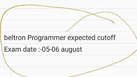 Beltron Programmer expected cutoff #beltron_programmer_exam_question_paper #beltron2024 