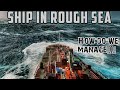 Ship in rough sea   how do we manage  2021 vlog 2