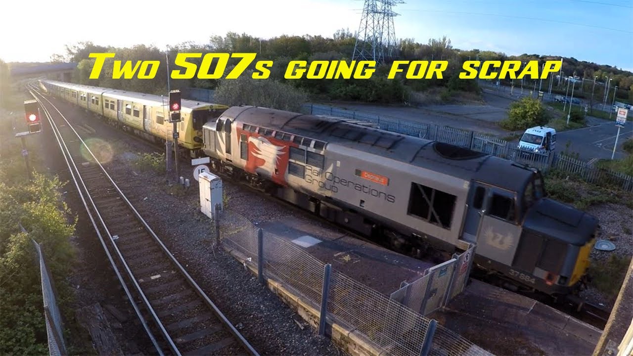 Two Merseyrail Trains leave for the Last time going for scrap. 29th April 2024