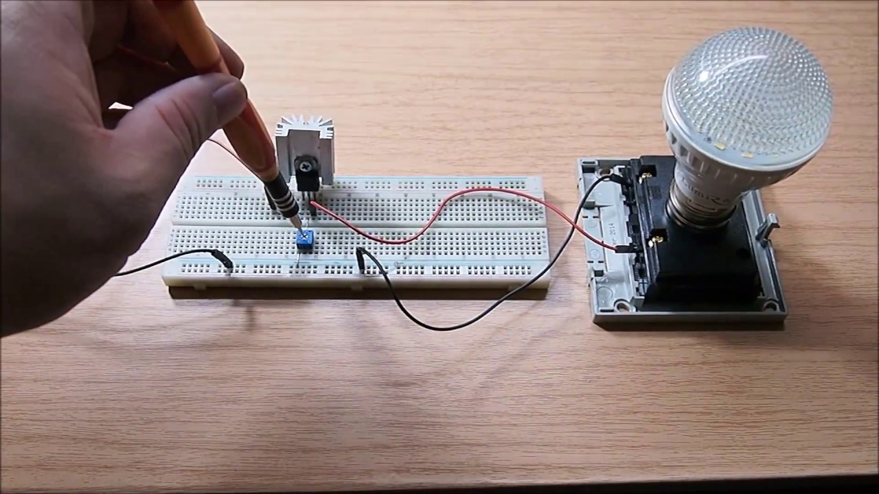 lekken dief op tijd The simplest led dimmer circuit diagram - YouTube