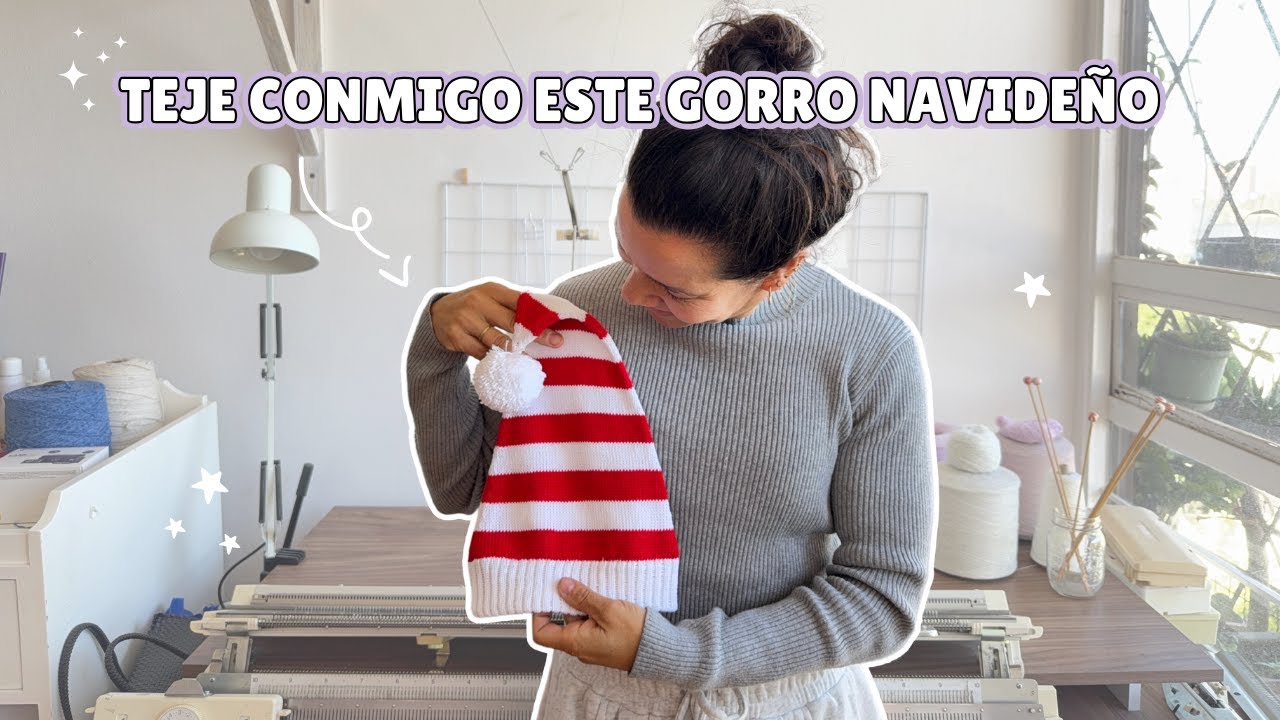 Teje Este Gorro En Minutos En Tu Máquina De Tejer