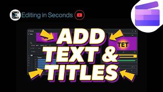 How to Add Text and Titles to Videos in Clipchamp Step by Step