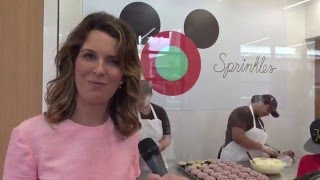 Sprinkles cupcakes and food network star candace nelson makes a visit
to her new bakery location at disney springs talks about partnership
with disney.