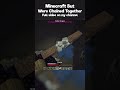 Beating Minecraft While Chained Together #shorts #minecraft #minecraftshorts