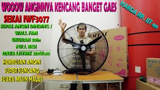 UNBOXING / REVIEW KIPAS ANGIN DINDING ATAU WALL FAN SEKAI IWF3077 FULL BESI UKURAN 30In