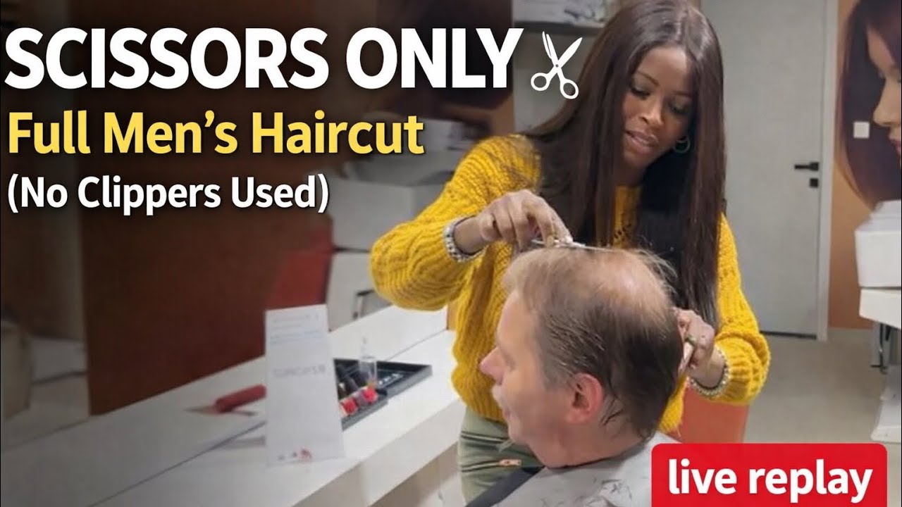 SCISSORS ONLY ✂️ Full Men’s Haircut (No Clippers Used) 