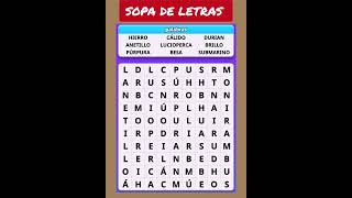 Sopa De Letras: ¡Encuentra Las Palabras Ocultas!