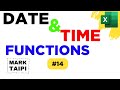 EXCEL Date and Time Functions (A-Z STEP BY STEP TUTORIAL)