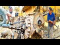 Restoration Of Caterpillar D8 Bulldozer Final Drive Assembly | Cat Final Drive Oil Seal Replacement