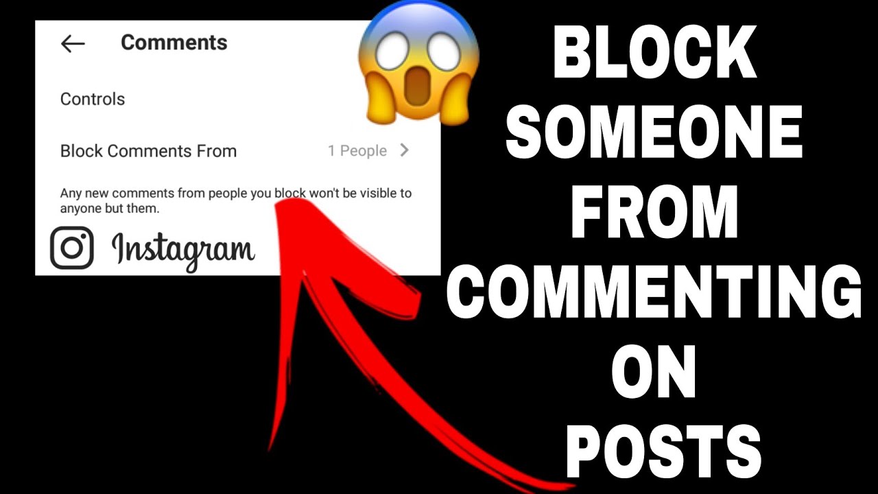 How To Block Someone From Commenting On Instagram Posts? - YouTube