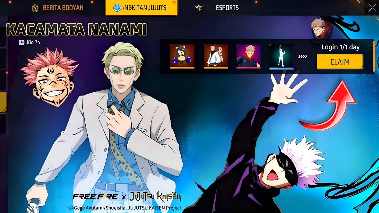 CLAIM ✅ SUKUNA 👹 + GOJO BUNDLE 😈 FF NEW EVENT TODAY 🤯 FREE REWARDS✌🏻BUY DIAMONDS💎 GARENA FREE FIRE 🔥