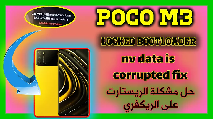 poco m3 nv data is corrupted fix locked bootloader - POCO M3 Stuck on recovery