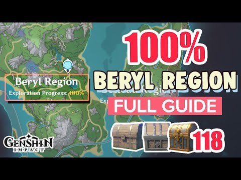 How to: Beryl Region 100% FULL Exploration ⭐ Fontaine ALL CHESTS GUIDE 4.0【 Genshin Impact 】