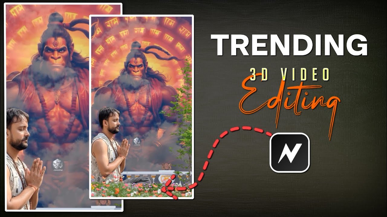 🔥 Bajrangbali 3D Editing | Node Video Tutorial | Hanuman Ji Status ...