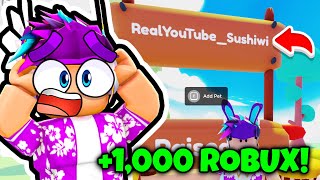 THIS GAME LETS YOU SELL PETS FOR ROBUX!