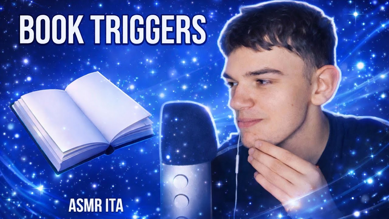 BOOK TRIGGERS (Inaudible, Tracing, Tapping) | ASMR ITA