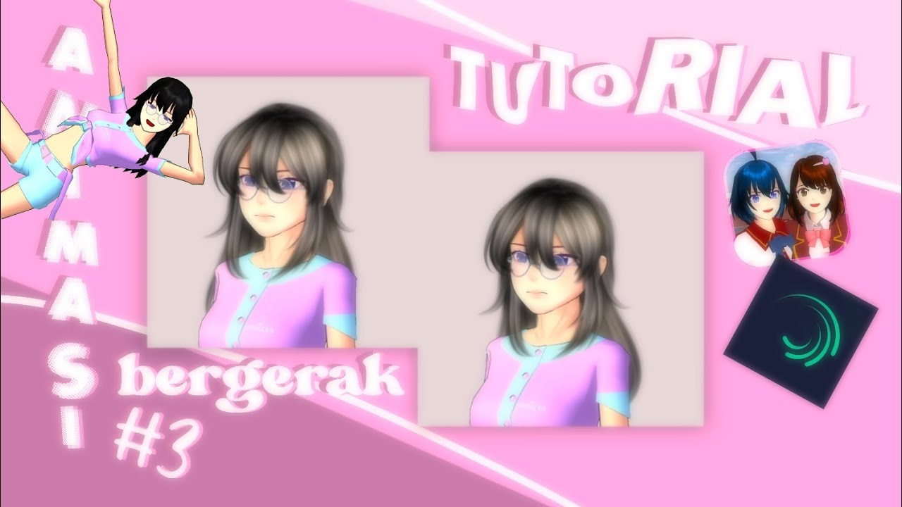 Tutorial animasi#3 animasi rambut || SAKURA SCHOOL SIMULATOR