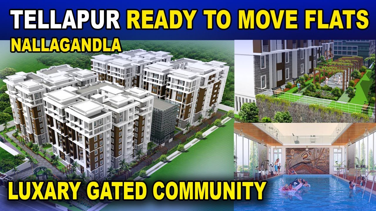 Tellapur Nallagandla Ready To Move 2bhk,3Bhk Flats For Sale Gated