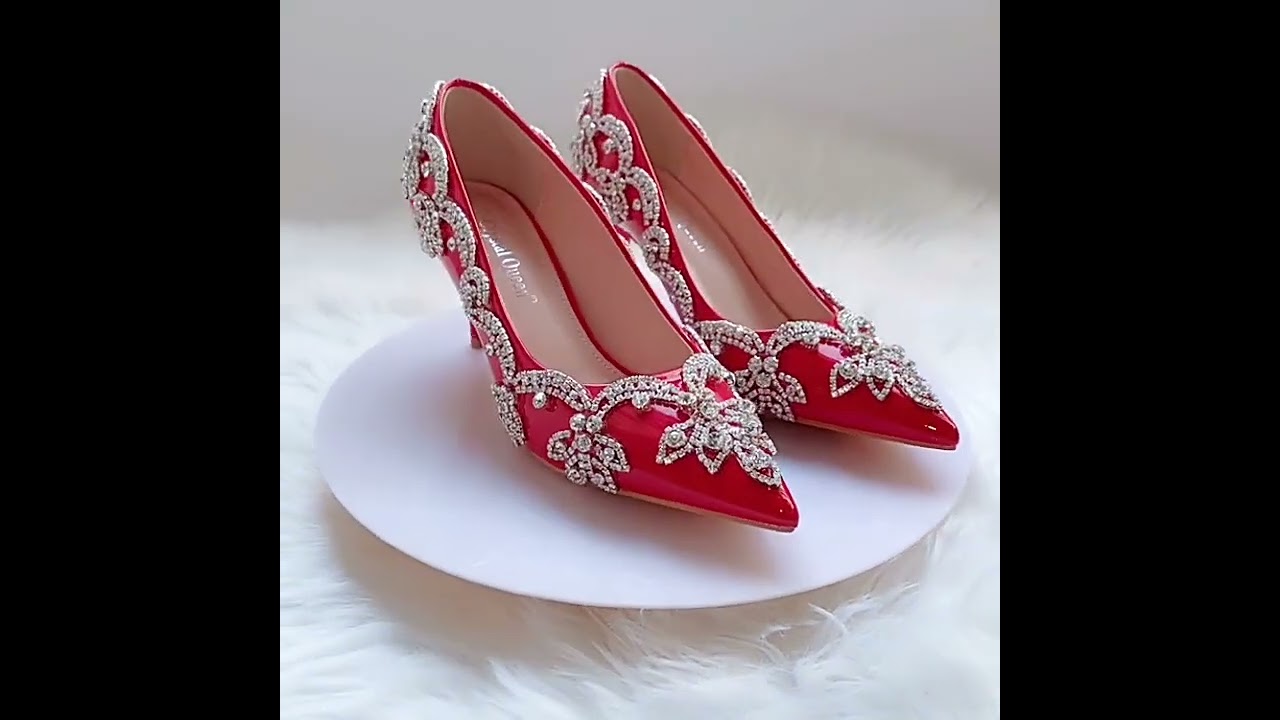 Charming Black Evening Party Rhinestone Pumps