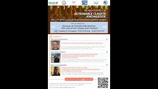 Sources of climate information: How do our values and context influence our choices? (English)