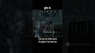 give in — The Elder Scrolls V: Skyrim dialogue scene