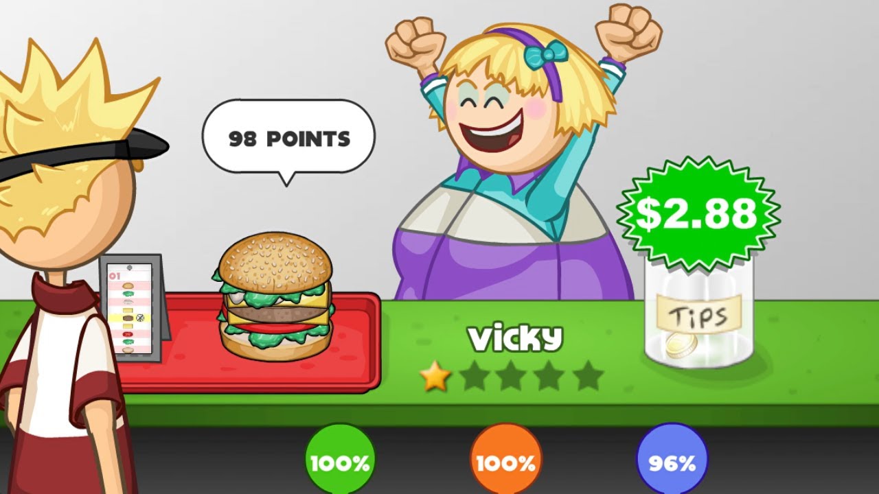 Papa's Burgeria: Unlocking Vicky (Rank 35, Spatula Pro