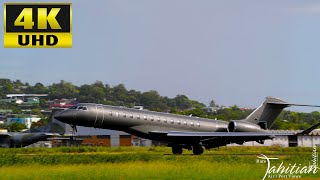 Global 7500 reg N444WT was seen landing at Tahiti Int'l
