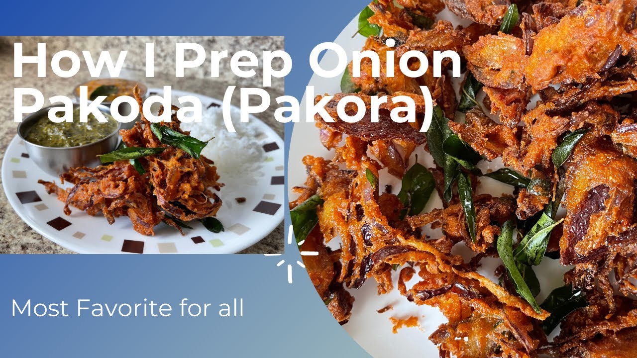 How to make onion pakoda pakora with corn flour in tamil onion