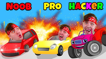 Kan Jag Gå NOOB vs PRO vs HACKER i (crash master 3D)???