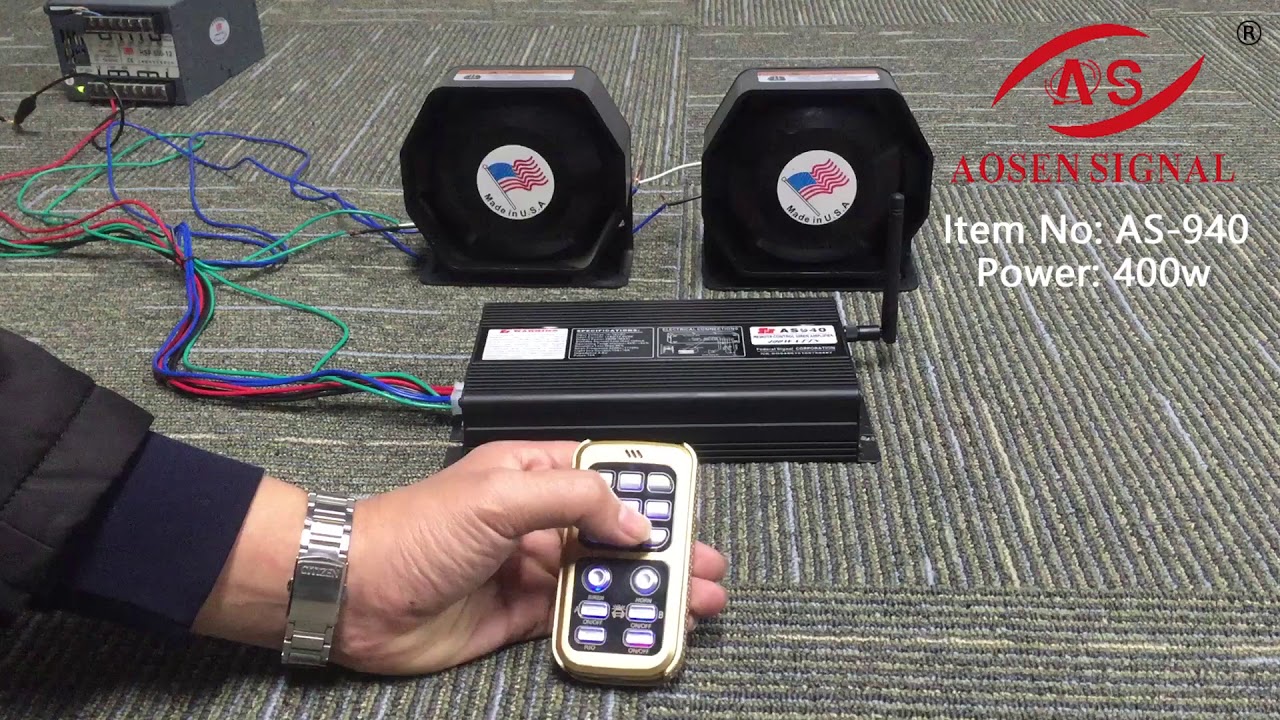 as940 Alarm siren speaker for all emergency vehicle police Fire ...