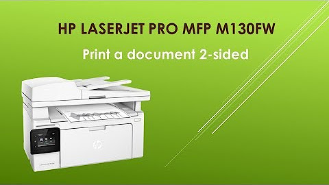 HP LaserJet Pro MFP M130fw printer