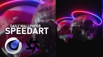 Skull 3D render I Everyday/Daily render I Cinema4D and Octane render Speedart I Damongraphics