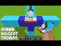 This is a SUPER SECRET WAY TO SPAWN BIGGEST THOMAS THE TANK ENGINE in Minecraft TITAN