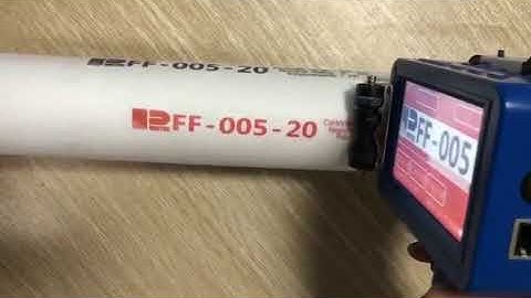 How to print text date batch code on Pipe? Meenjet Portable Handjet Printer.