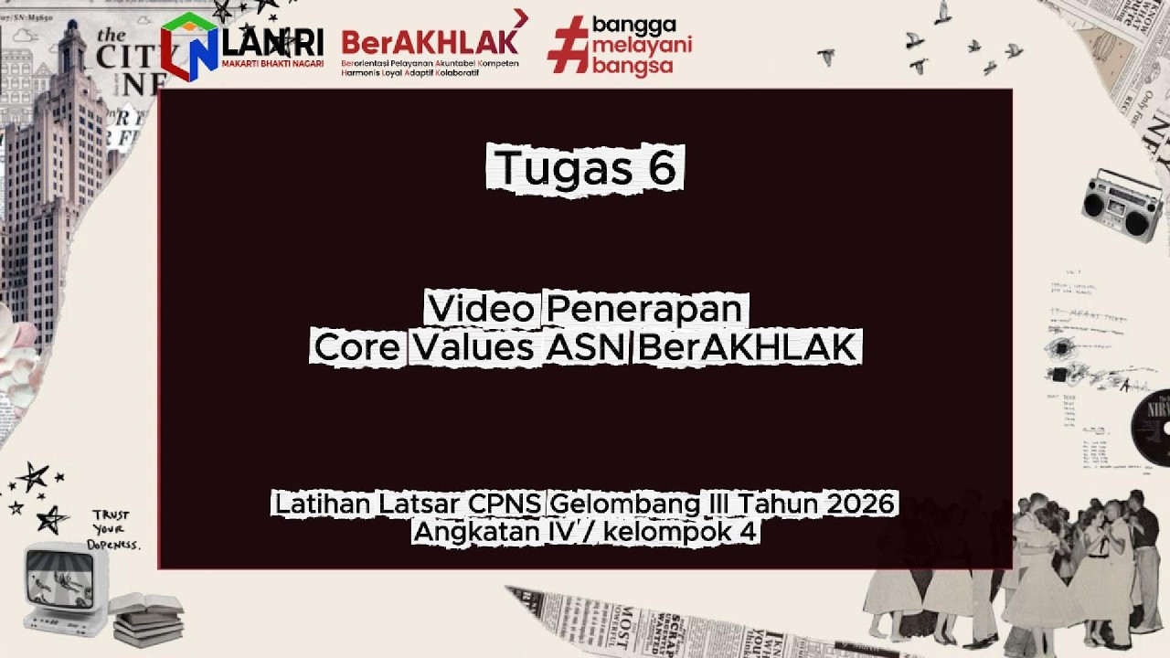 Core Values ASN BerAKHLAK | Latsar CPNS BPSDM Prov. KAL-TENG Tahun 2026