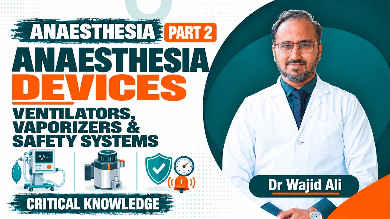 16. Anaesthesia Devices (Part - 2) 🏥⚙️ Ventilators, Vaporizers & Safety ...