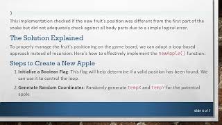 How to Prevent Fruit Overlap in the Snake Game Using Java screenshot 5