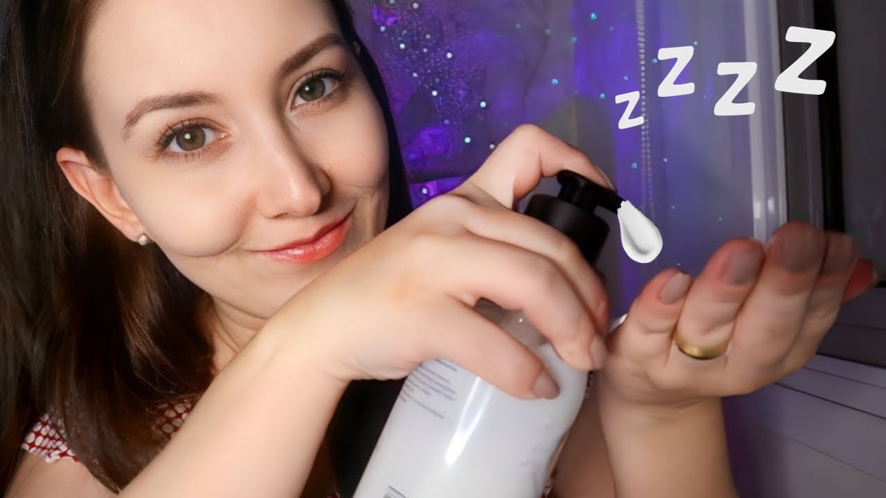 ASMR Atenção Pessoal: SESSÃO DE HIDRATAÇÃO E MASSAGEM CORPORAL | (Sons de boca, creme, tapping)