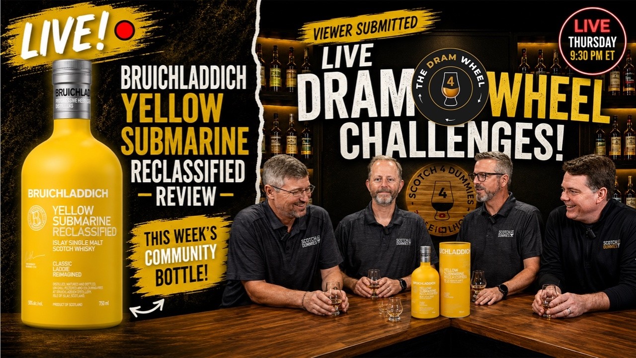 Bruichladdich Yellow Submarine Is Back! | LIVE Dram Wheel Challenges