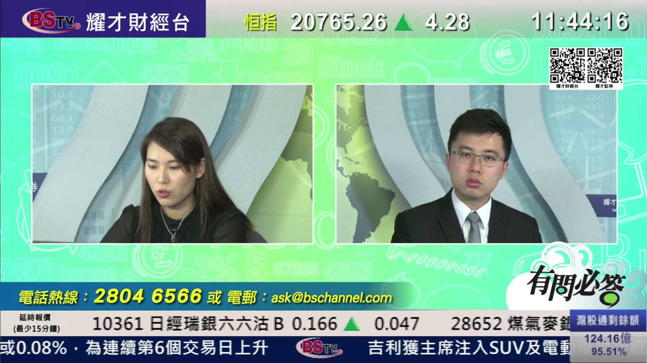 耀才財經台 有問必答 李岸杰 阮子㬢－有問必答：1918、1128、1382