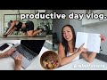 productive day vlog // getting back into routine &amp; practicing mindfulness