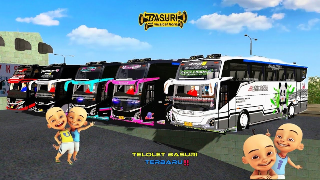 Upin dan ipin pasang telolet terbaru di bus kids panda! perang telolet seru 😎🤙 ELTIVISION