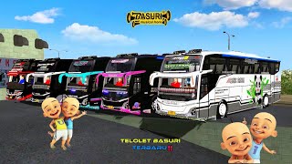 Upin dan ipin pasang telolet terbaru di bus kids panda! perang telolet seru 😎🤙 ELTIVISION screenshot 5