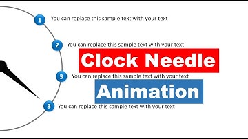 How to Create Clock Needle Animation Effect in PowerPoint | PowerPoint Info Graphic