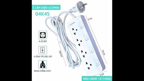 Ổ cắm điện 4 công tắc độc lập Ucomen 04K4S