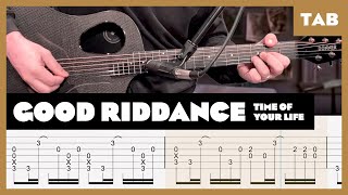 Video thumbnail of "Green Day - Good Riddance (Time of Your Life) Guitar Tab | Lesson | Cover | Tutorial | Rising G Pro"